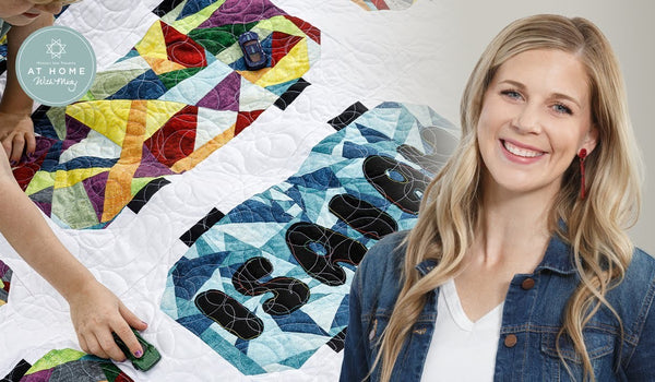 Make a "Halfpipe Quilt" with Misty and the Quilting Marine on At Home With Misty (Video Tutorial)