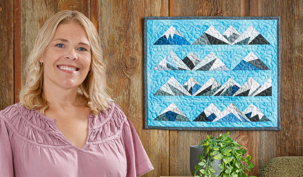 Scrappy Mountains Wall Hanging