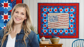 Red, White, & Bloom Wall Hanging
