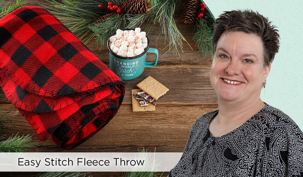 How to Make an Easy Blanket Stitch Fleece Throw - Free Project Tutorial