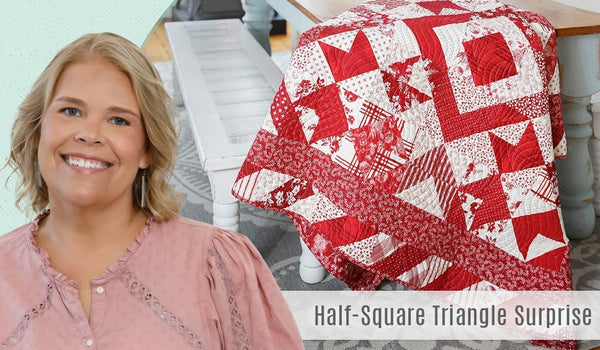 How to Make a Half-Square Triangle Surprise Quilt - Free Quilting Tutorial