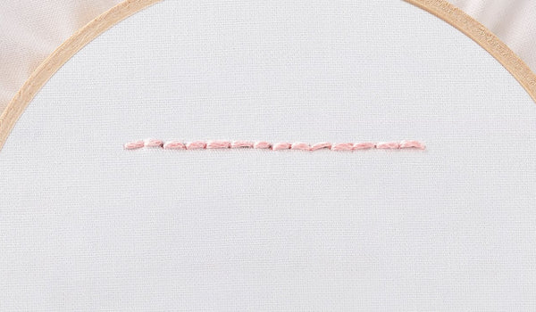 Embroidery 101:  How to Embroider a Back Stitch
