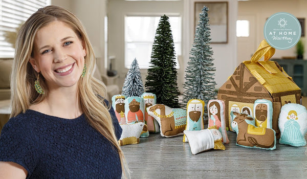 Make a "Joyful, Joyful Nativity Scene" with Misty Doan on At Home With Misty (Video Tutorial)