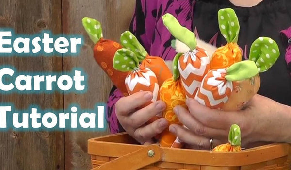 Easter Carrot with Fabric Scraps