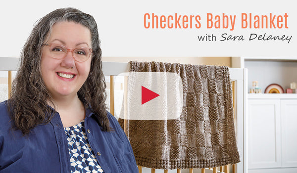 Checkers Baby Blanket with Sara Delaney