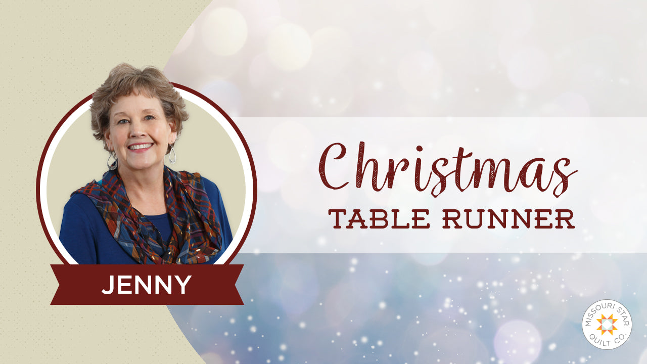 Christmas Table Runner Tutorial: Jenny Doan's Wedge Template Project