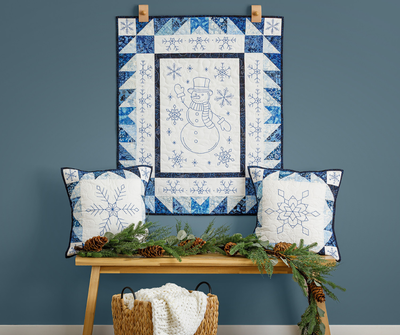 Easy to Embroider Pre-Printed Panels: 8 Beginner-Friendly Designs for Quilted Wall Hangings