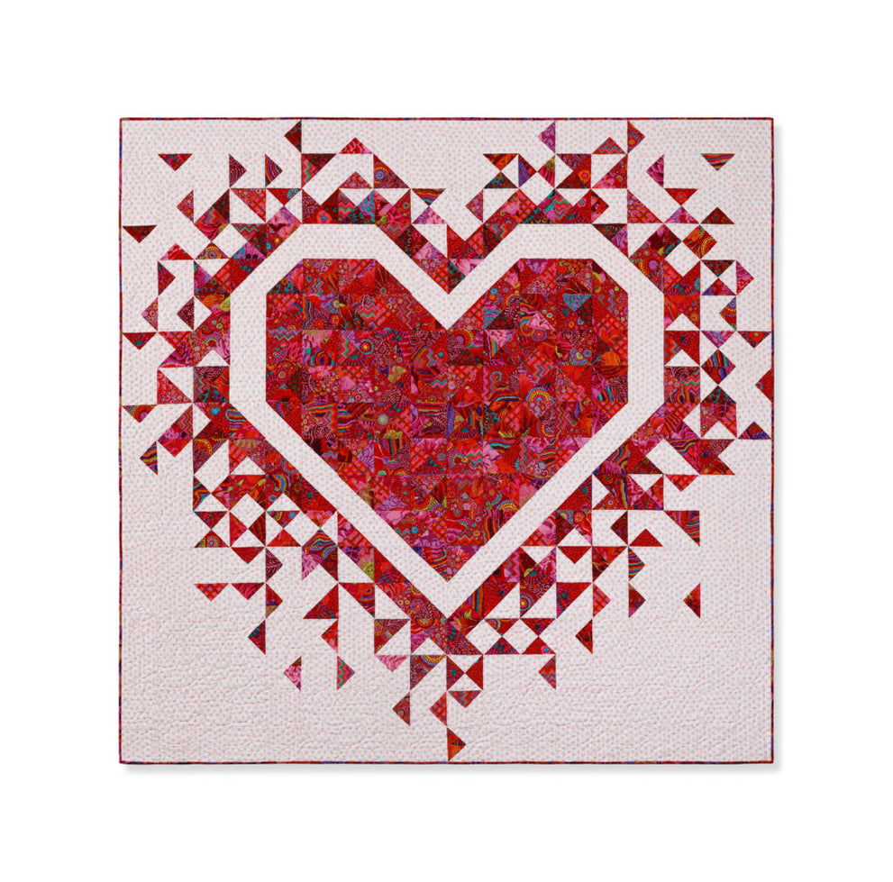 Exploding Heart Kit Quilt Tutorial