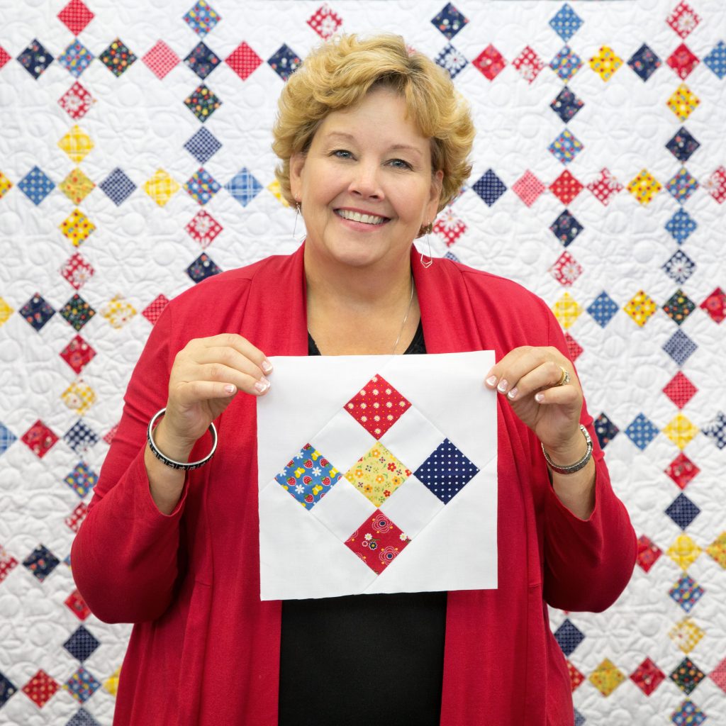 Nine Patch on Point Quilt Tutorial with Jenny Doan