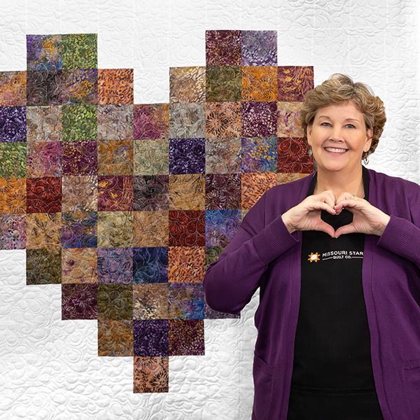 Pixelated Heart Quilt