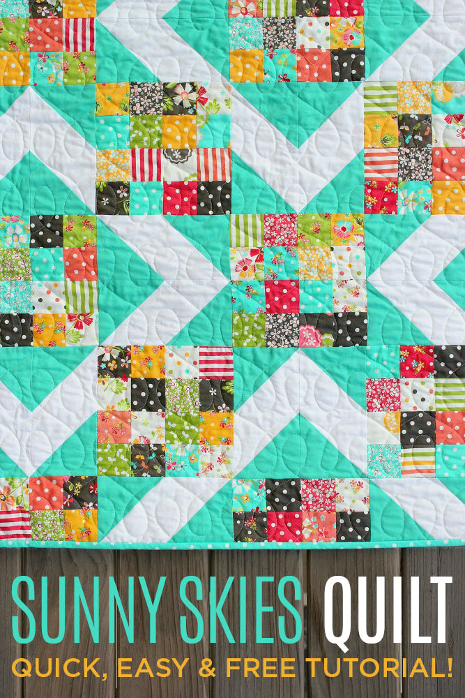 Tutorial Reboot: The Sunny Skies Quilt Featuring Guest Blogger Megan Pitz