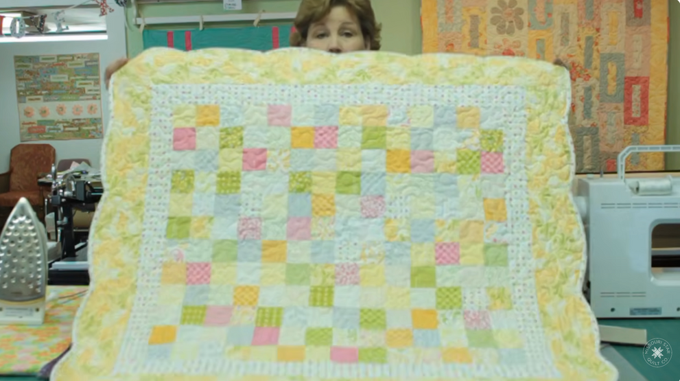 Scrappy 4 Patch Quilt Tutorial: Jenny Doan's Easy Charm Pack Quilt