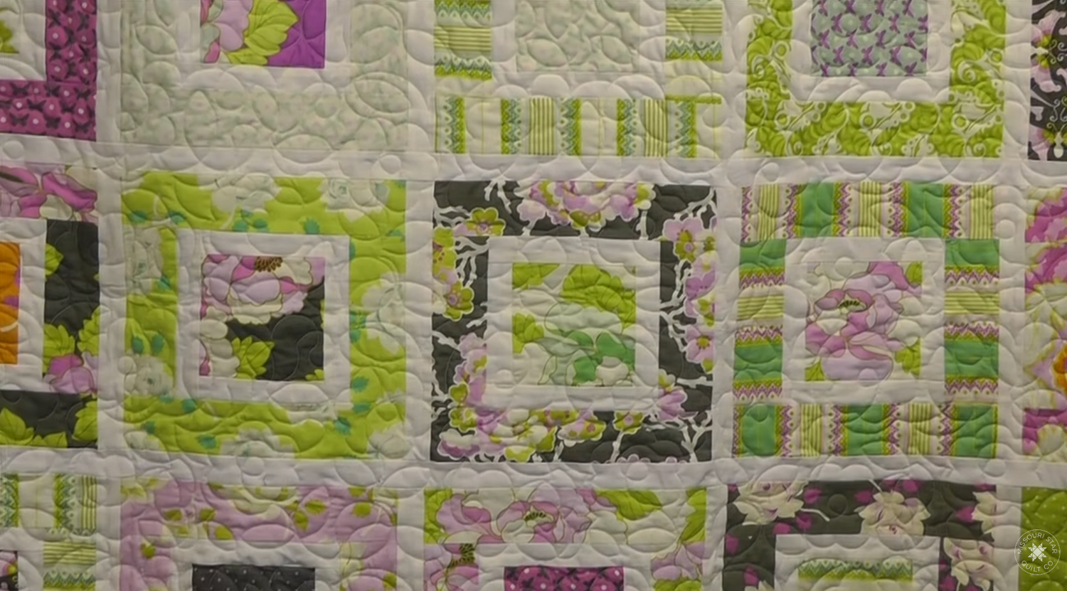 Square in a Square Quilt Tutorial: Jenny Doan's Three-Precut Framed Block Quilt