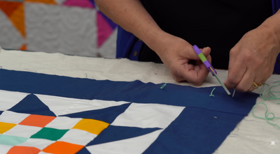 How to Hand Tie a Quilt (The Fastest Way to Finish)