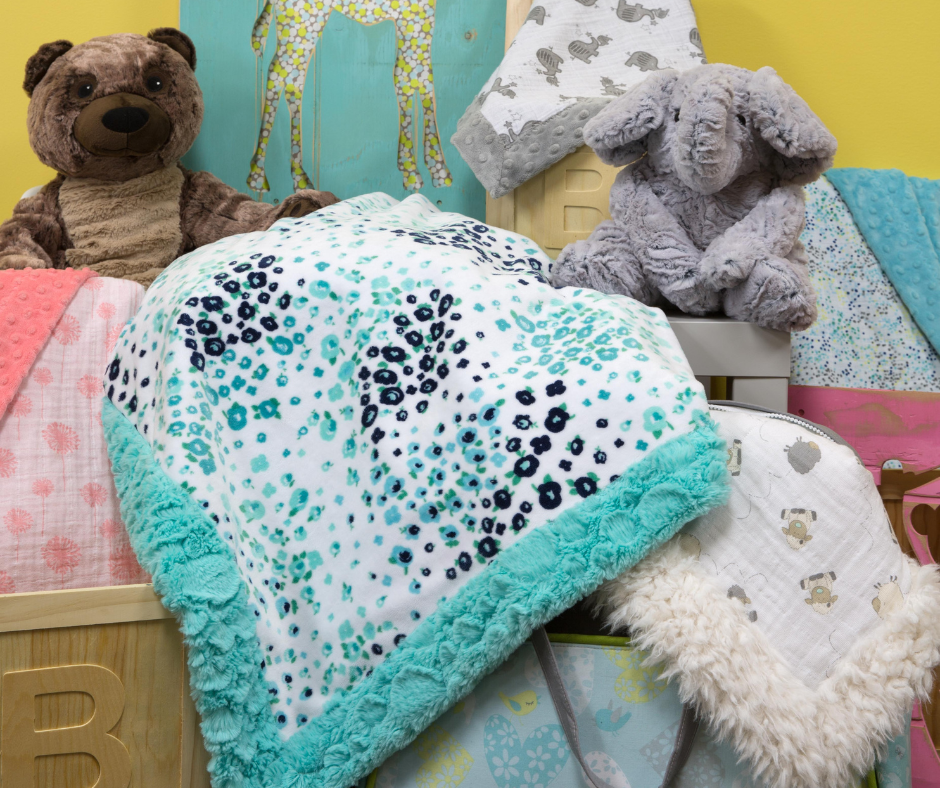 Self-Binding Baby Blanket: Jenny Doan's Easy One-Piece Tutorial