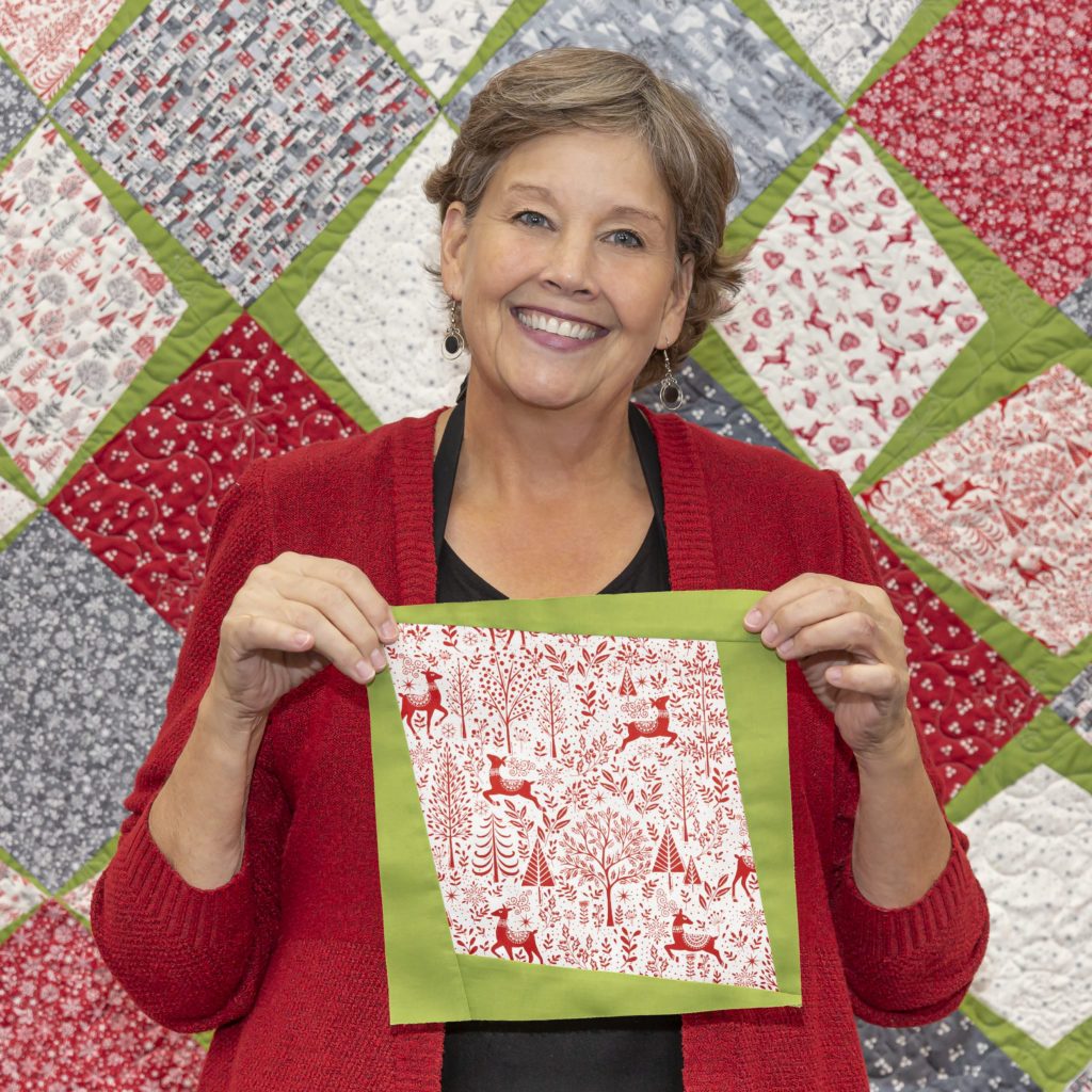 Simple Squares on Point Quilt
