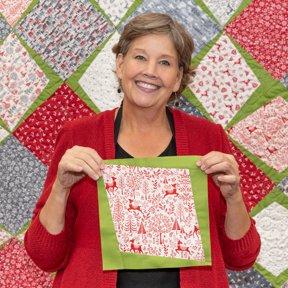 Simple Squares on Point Quilt