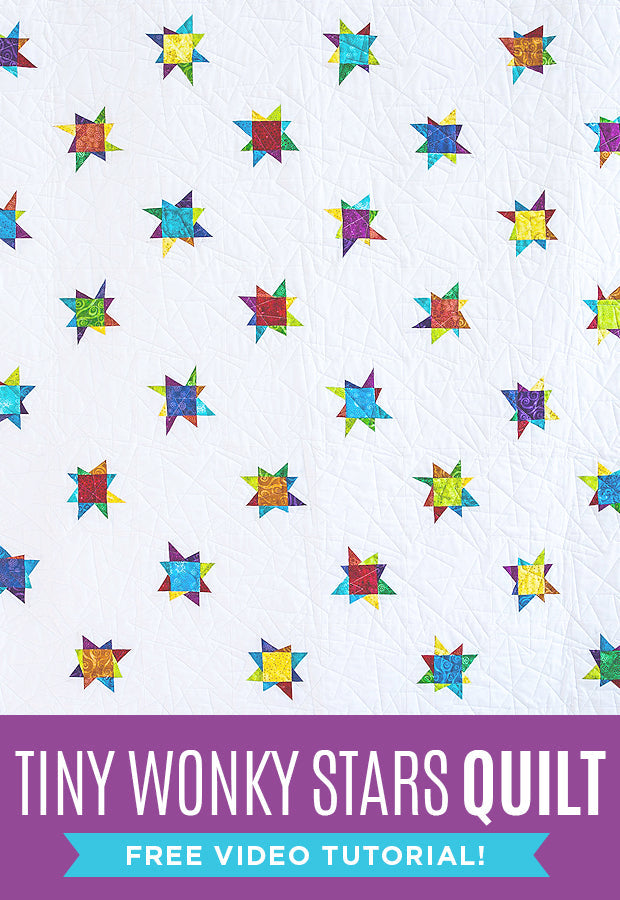 New Friday Tutorial: Tiny Wonky Stars Quilt