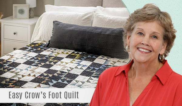 How to Make an Easy Crow's Foot Quilt - Free Quilting Tutorial