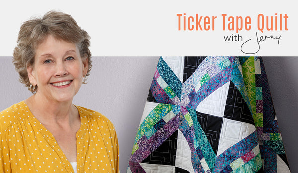 Make a "Ticker Tape" Quilt with Jenny Doan of Missouri Star (Video Tutorial)