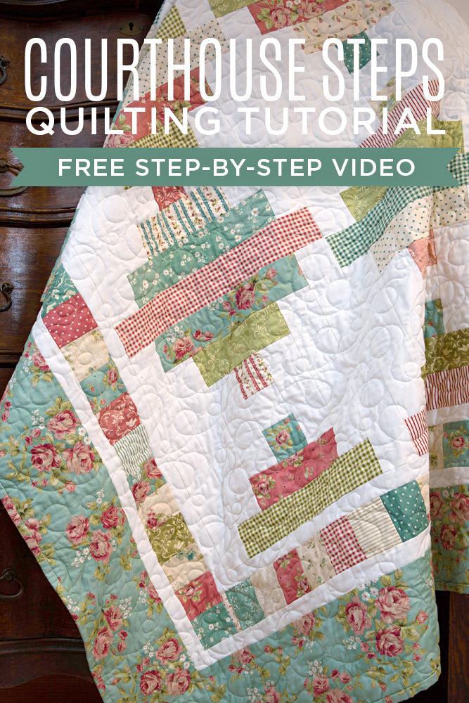New Friday Tutorial: The Courthouse Steps Quilt