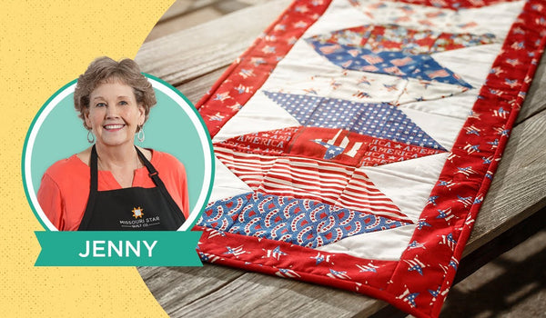 Make a "Making Waves" Quilt As You Go Table Runner with Jenny Doan of Missouri Star