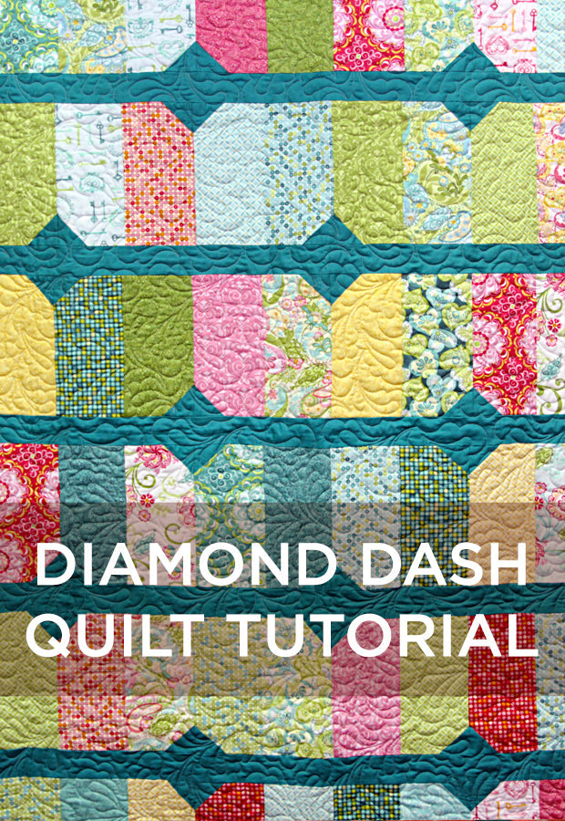 New Friday Tutorial: The Diamond Dash Quilt!