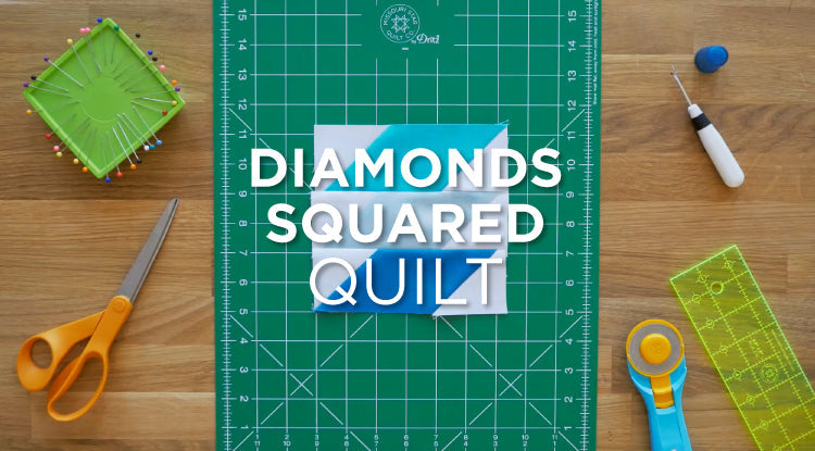 Quilt Snips Mini Tutorial: Diamonds Squared Quilt