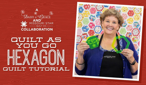 Make a "Quilt As You Go Hexagon" Quilt with Jenny!