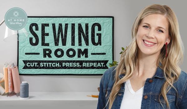 Make a "Sewing Room" Wall Hanging with Misty Doan on At Home with Misty (Video Tutorial)