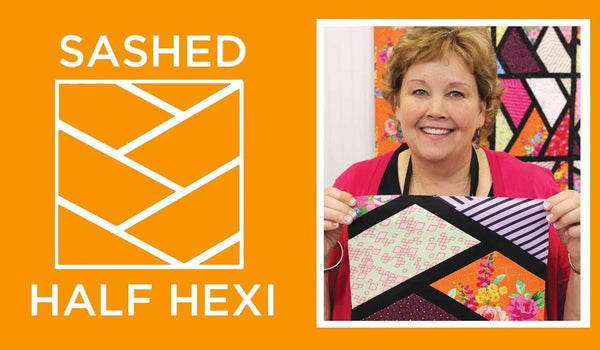 Sashed Half Hexi Quilt