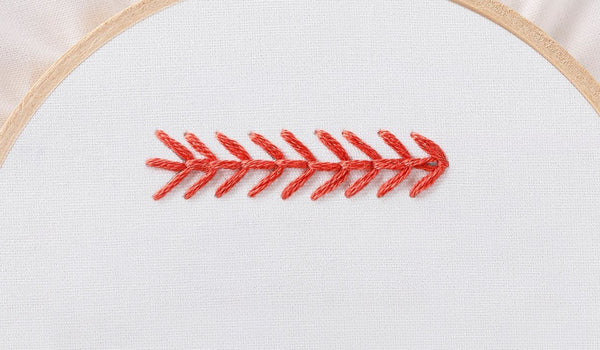 Embroidery 101:  How to Embroider a Fly Stitch