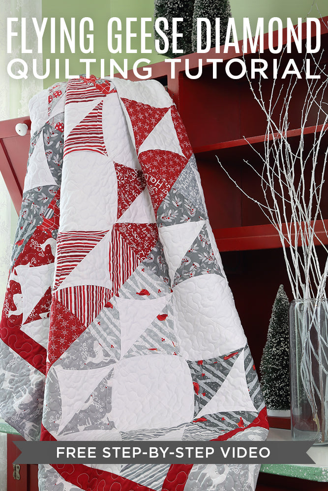 New Friday Tutorial: Flying Geese Diamond Quilt