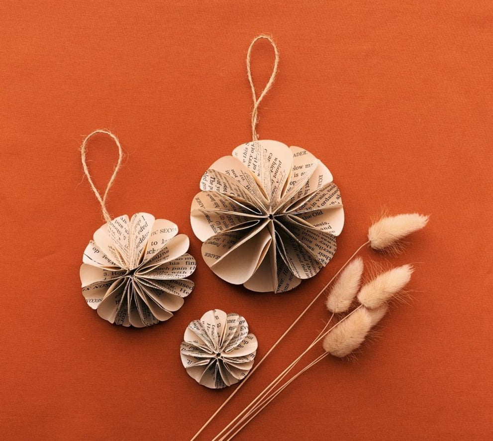 Handmade Paper Christmas Ornament Tutorial