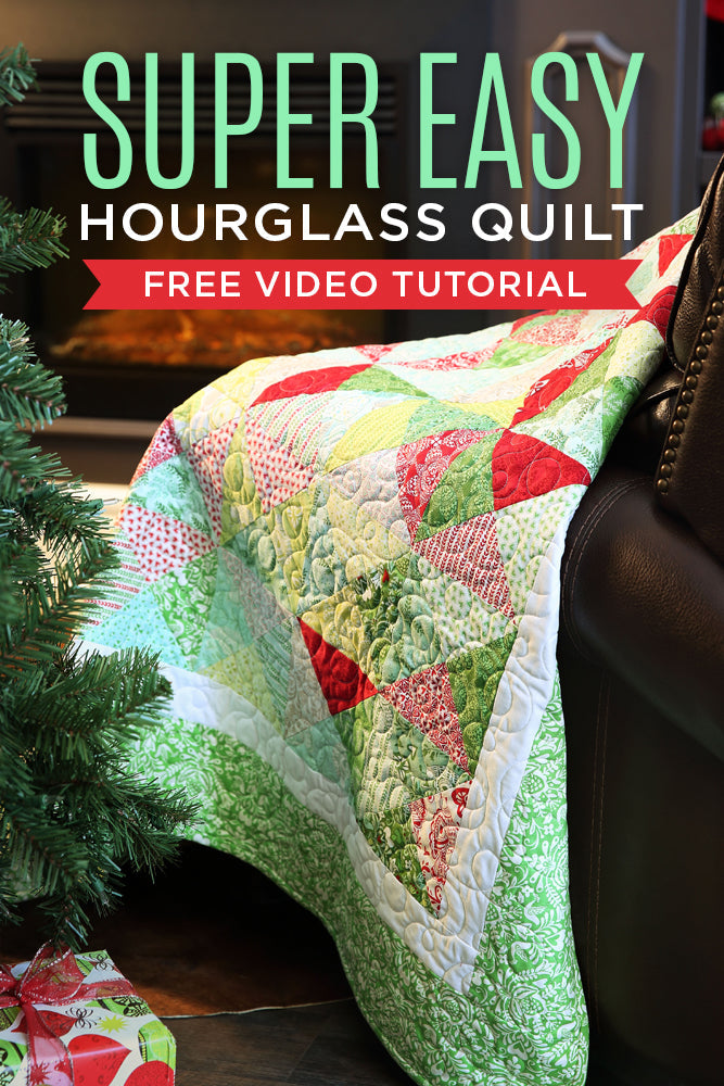 New Friday Tutorial: The Super Easy Hourglass Quilt