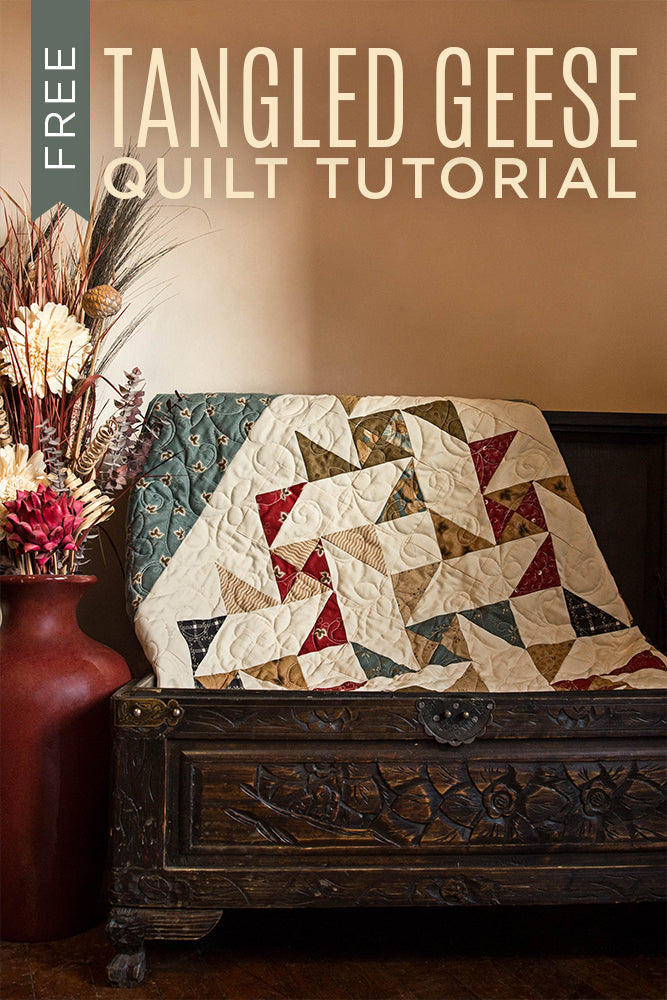 New Friday Tutorial: The Tangled Geese Quilt