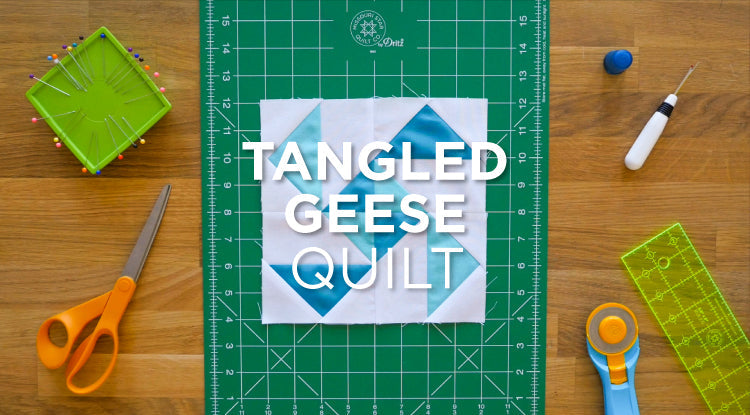 Quilt Snips Mini Tutorial: The Tangled Geese Quilt Block