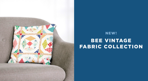 Shop the Bee Vintage fabric collection by Lori Holt for Riley Blake Designs right here.