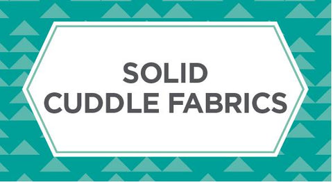 Shop our selection of solid cuddle fabrics here.