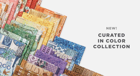 Shop precuts & yardage from the Curated in Color collection while supplies last.