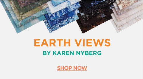 Shop the earth views fabric collection in yardage and precuts here.