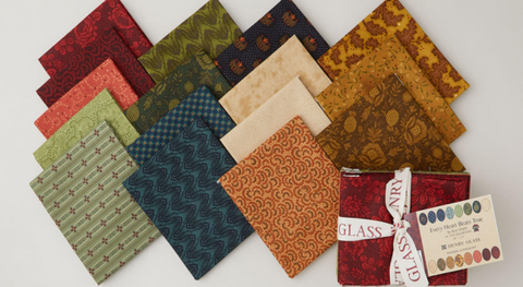 Fat quarter bundle of stars, scrolls, paisley and more.