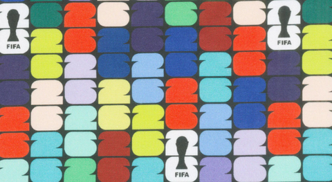 FIFA - World Cup 26 Trophy Multi Yardage from Northcott Fabrics