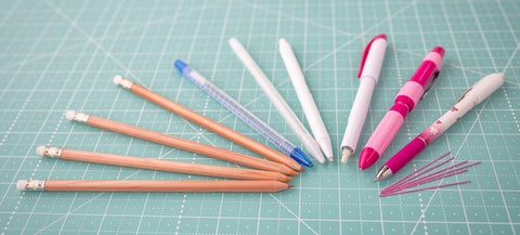 fabric marking pencils & erasers