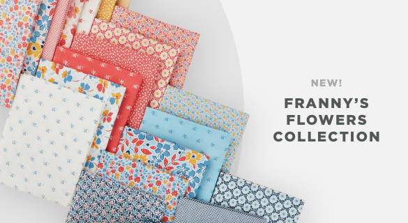 Browse the Franny's Flowers Fabric Collection from Maywood Studios here.