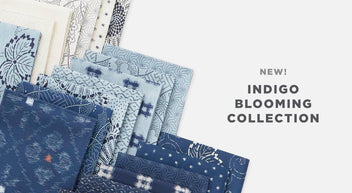 Indigo Collection Label Moda Indigo Blooming Fabric Collection by Debbie Maddy