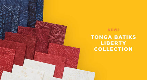 Shop the Tonga Batiks Liberty Fabric Collection in precuts and yardage while supplies last.