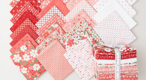 Shop precuts and yardage from the Love Blooms Fabric collection by Lella Boutique.