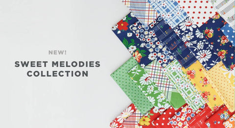 Shop the Sweet Melodies collection by American Jane for Moda Fabrics here.