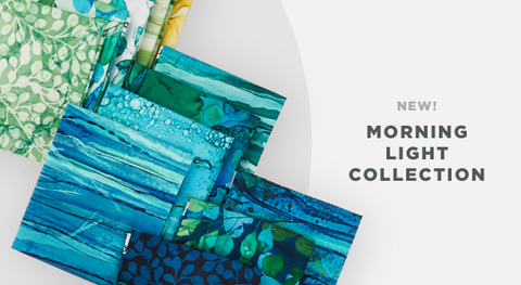 Shop the morning light fabric collection in precuts & yardage here.